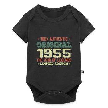 Légende Depuis 1955 Né en 1955 - 69e Anniversaire - Body à manches courtes Premium Bébé - noir - Devant
