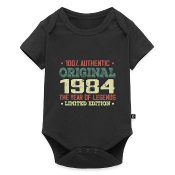 Légende Depuis 1984 Né en 1984 - 40e Anniversaire - Body à manches courtes Premium Bébé - noir - Devant