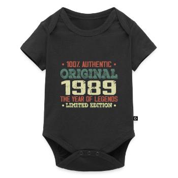 Légende Depuis 1989 Né en 1989 - 35e Anniversaire - Body à manches courtes Premium Bébé - noir - Devant