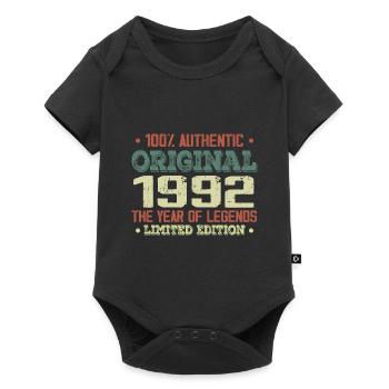 Legend since 1992 Born in 1992 - 32nd birthday - Baby Premium short-sleeve bodysuit - black - Front