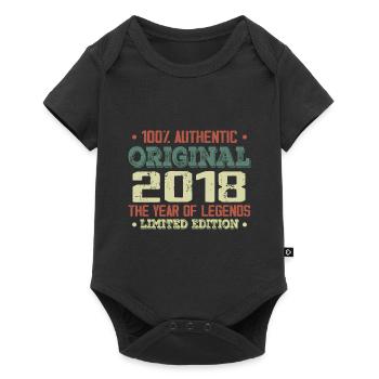Legend since 2018 Born in 2018 - 6th Birthday - Baby Premium short-sleeve bodysuit - black - Front