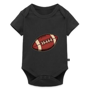 American Football Pigskin Sport USA - Baby Premium short-sleeve bodysuit - black - Front