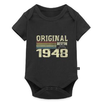 1948 Birthday Parties - 1948 Retro Gift - Baby Premium short-sleeve bodysuit - black - Front