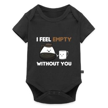 Kaffeeliebhaber Kaffeegenuss - Baby Premium Kurzarmbody - Schwarz - Vorne