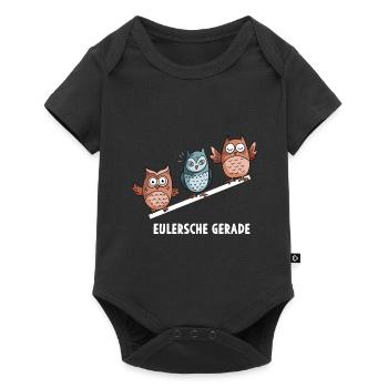 Eulersche Gerade Mathe Eulen Mathematik - Baby Premium Kurzarmbody - Schwarz - Vorne