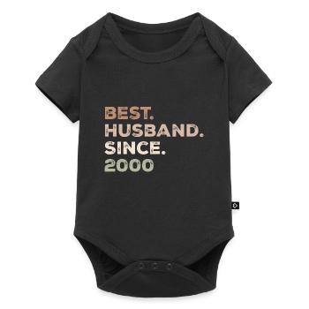 Meilleur Mari Depuis 2000 Cadeau D’anniversaire - Body à manches courtes Premium Bébé - noir - Devant