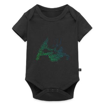 Kitesurfers Hommes Femme Kiting Kitesurf - Body à manches courtes Premium Bébé - noir - Devant