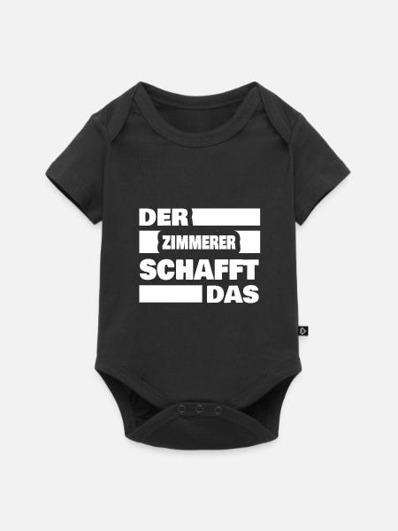 Arbeit Zimmerer - Baby Premium Kurzarmbody - Schwarz
