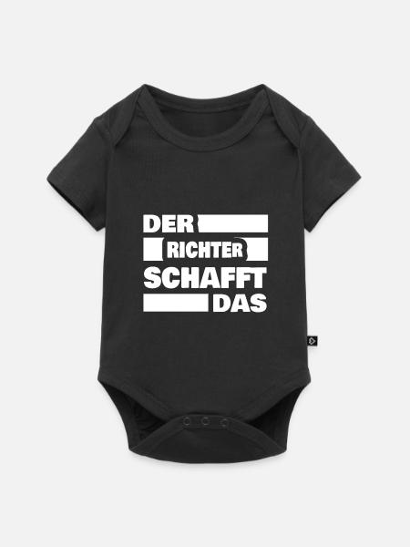 Arbeit Richter - Baby Premium Kurzarmbody - Schwarz