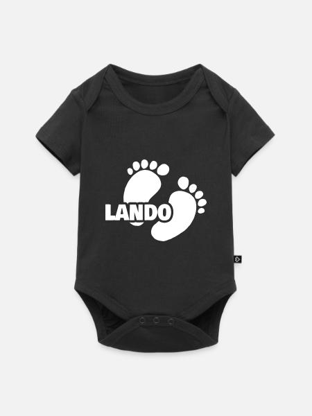 Lando - Baby Premium Kurzarmbody - Schwarz