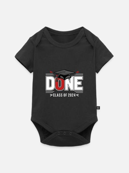 Abschlussklasse 2024 Abschlussfeier Schule - Baby Premium Kurzarmbody - Schwarz