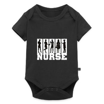 Nurse Nurse Saying Statement Profession - Baby Premium short-sleeve bodysuit - black - Front