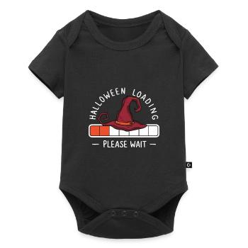 Hexenhut Spruch Halloween Loading Please Wait - Baby Premium short-sleeve bodysuit - black - Front