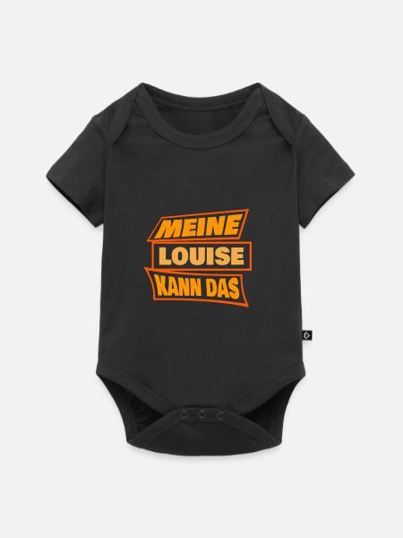 Louise Louise - Premium kortærmet baby-body  - sort