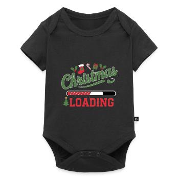 Christmas Loading Loading Bar Christmas - Baby Premium short-sleeve bodysuit - black - Front