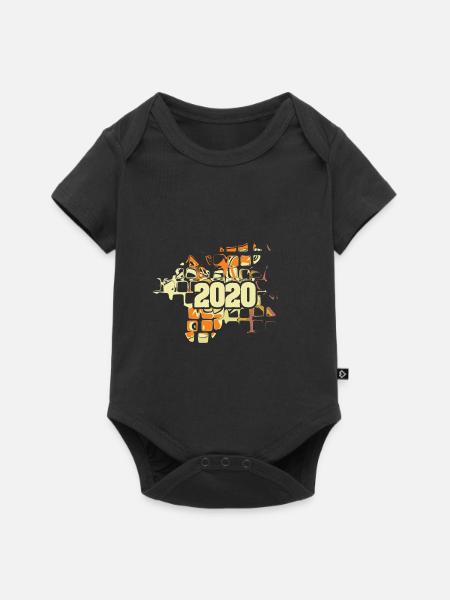 2020 - Baby Premium Kurzarmbody - Schwarz