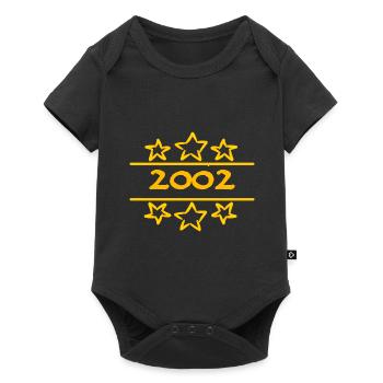 Né en 2002 - Body à manches courtes Premium Bébé - noir - Devant