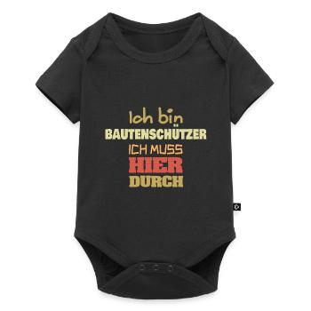 Gift for building protectors - Baby Premium short-sleeve bodysuit - black - Front