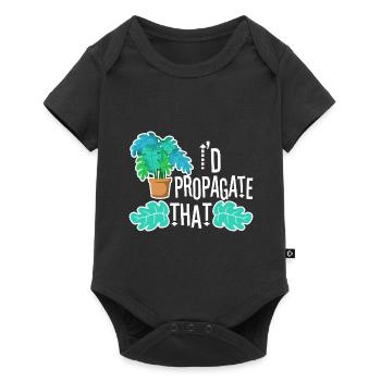 Monstera Mama - Baby Premium short-sleeve bodysuit - black - Front