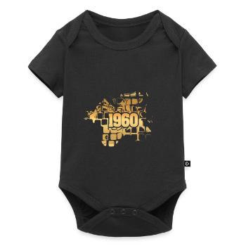 1960 - Baby Premium short-sleeve bodysuit - black - Front