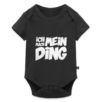 Ich mach mein Ding | Motivation Geschenkidee - Baby Premium Kurzarmbody - Schwarz - Vorne