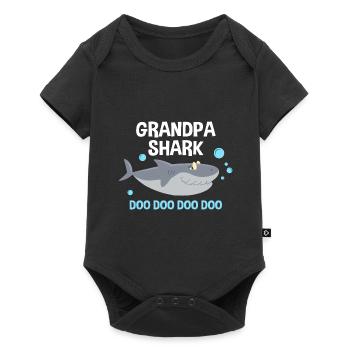 Grand-père Requin Doo Doo Doo Doo Famille Requin - Body à manches courtes Premium Bébé - noir - Devant