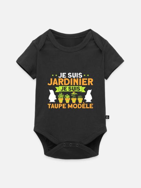 Schrebergarten Gartenarbeit Garten Geschenk - Baby Premium Kurzarmbody - Schwarz