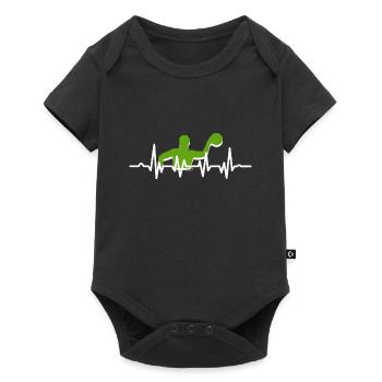 Water Polo Heartbeat Gift - Baby Premium short-sleeve bodysuit - black - Front