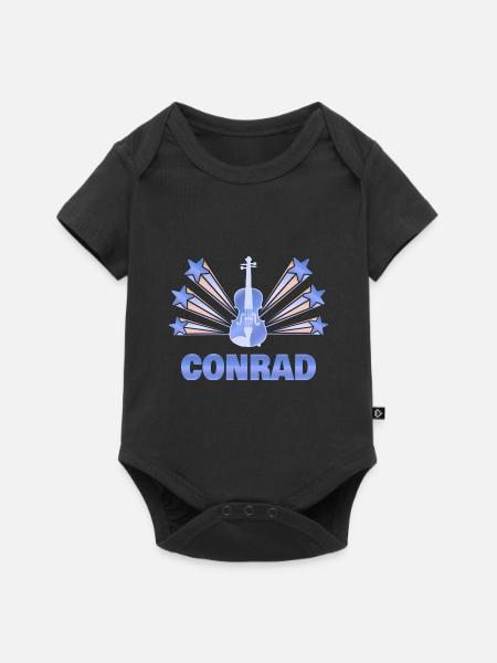 Musikinstrument Conrad - Baby Premium Kurzarmbody - Schwarz