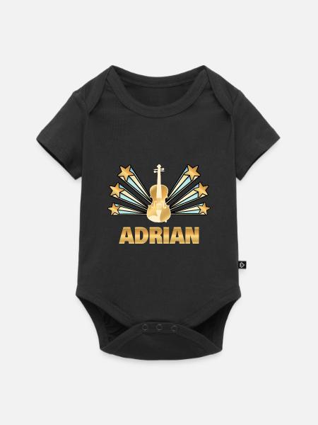 Musikinstrument Aidan - Baby Premium Kurzarmbody - Schwarz