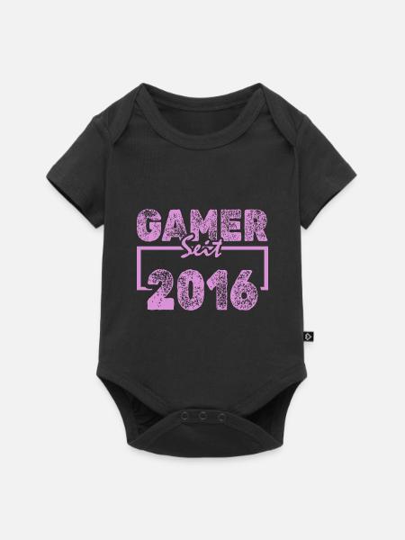 Spielen 2016 - Baby Premium Kurzarmbody - Schwarz