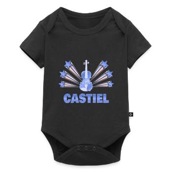 Castiel as a musical instrument - Baby Premium short-sleeve bodysuit - black - Front