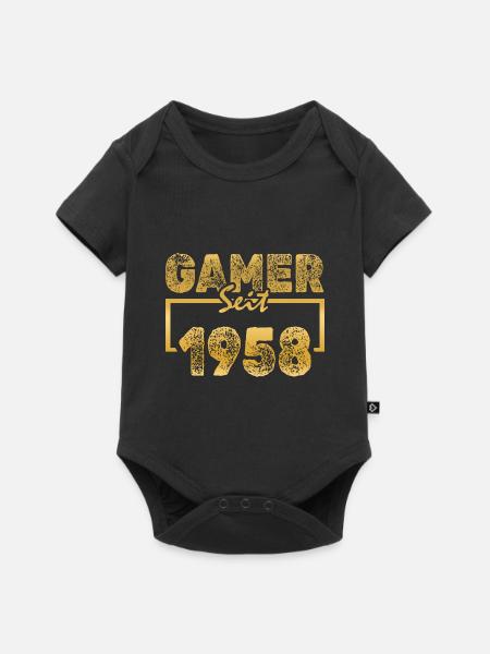 Gamen 1958 - Baby Premium Kurzarmbody - Schwarz