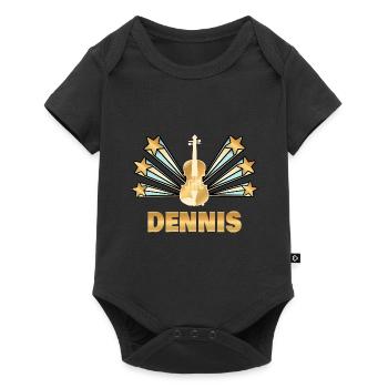 Gift for Dennis - Baby Premium short-sleeve bodysuit - black - Front
