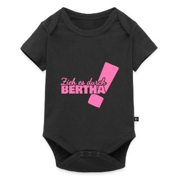 Bertha als Vorname - Baby Premium Kurzarmbody - Schwarz - Vorne