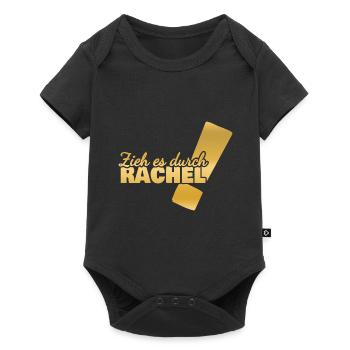 Geschenk für Rachel - Baby Premium Kurzarmbody - Schwarz - Vorne