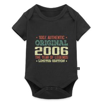 Legend since 2006 Born in 2006 - 18th birthday - Baby Premium short-sleeve bodysuit - black - Front