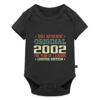 Légende Depuis 2002 Né en 2002 - 22e Anniversaire - Body à manches courtes Premium Bébé - noir - Devant