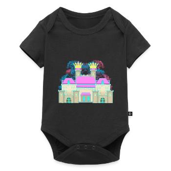 Castle Castle Crown Fortress Knight King - Baby Premium short-sleeve bodysuit - black - Front