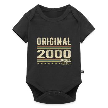 Original 2000 - Retro 2000 Birthday Gift - Baby Premium short-sleeve bodysuit - black - Front