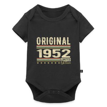 Original 1952 – Retro 1952 Geburtstagsgeschenk - Baby Premium Kurzarmbody - Schwarz - Vorne