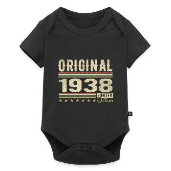 Original 1938 - Retro 1938 Birthday Gift - Baby Premium short-sleeve bodysuit - black - Front