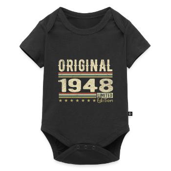 Original 1948 - Cadeau D’anniversaire Rétro 1948 - Body à manches courtes Premium Bébé - noir - Devant