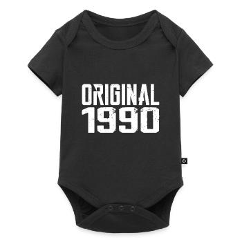 1990 Vintage Cadeau Anniversaire Rétro Cadeau 1990 - Body à manches courtes Premium Bébé - noir - Devant