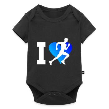 Jogging Running Race Women's Fitness Cross Country R - Baby Premium short-sleeve bodysuit - black - Front