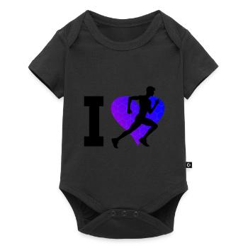 Race Women Jogging Men Running Running - Baby Premium short-sleeve bodysuit - black - Front
