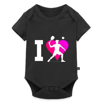 Women's Racquetball Men's Racquetball Games - Baby Premium short-sleeve bodysuit - black - Front