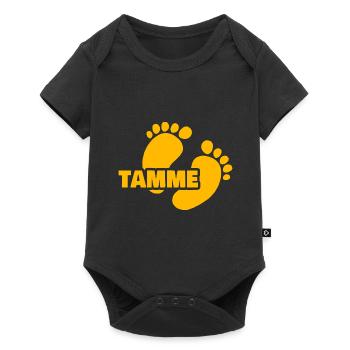 Geburt Tamme - Baby Premium Kurzarmbody - Schwarz - Vorne