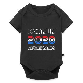 Pays-Bas 2028 - Body à manches courtes Premium Bébé - noir - Devant