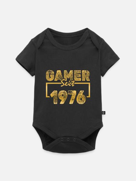 PC 1976 - Baby Premium Kurzarmbody - Schwarz